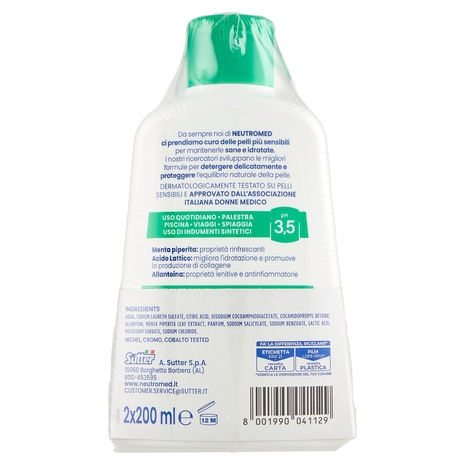 Neutromed freschezza pH 3,5 Detergente Intimo 2 x 200 ml